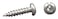 AP Products 012PSQ500 W 8 X 34 White Pan Head Square Recess Screw  Pack of 500