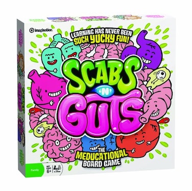 Outset Media Scabs N Guts Educational Board Game  Learning has Never Been Such yucky Fun  for 2 or More Players Ages 6 and up