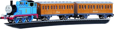 Bachmann Trains  Thomas  Friends Thomas with Annie and Clarabel Ready To Run Electric Train Set  HO Scale