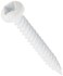 AP Products 012PSQ500 W 8 X 114 White Pan Head Square Recess Screw  Pack of 500