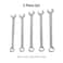 Sunex Tools 9918MA Metric VGroove Combination Wrench Set 20mm  24mm Fully Polished 5Piece Includes RollCase
