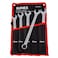 Sunex Tools 9918MA Metric VGroove Combination Wrench Set 20mm  24mm Fully Polished 5Piece Includes RollCase