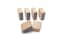 maxim enterprise inc Toy Train Support Blocks Wood Train Track Supports for Ascending Tracks  Elevated Tracks Wooden Railway Accessories Compatible with Thomas  Friends All Major Brands 6 Pack