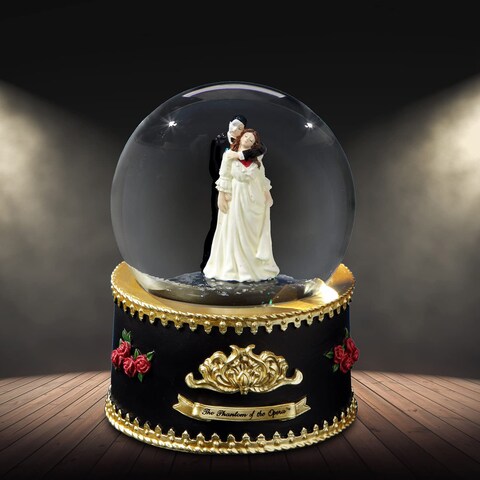 The Phantom and Christine Rotating Water Globe by The San Francisco Music Box Company
