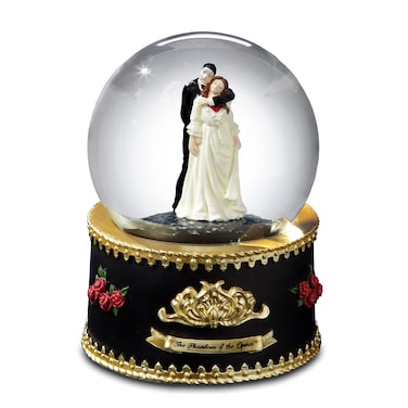 The Phantom and Christine Rotating Water Globe by The San Francisco Music Box Company