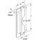 PrimeLine U 9502 Latch Guard Plate Cover  Protect Against Forced Entry Easy to Install on OutSwinging Doors  Brass Steel Single Pack