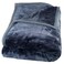 Bedford Home Solid Soft Heavy Thick Plush Mink Blanket 8 Pound  Grey