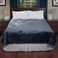 Bedford Home Solid Soft Heavy Thick Plush Mink Blanket 8 Pound  Grey