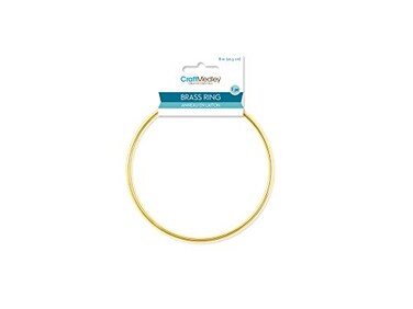 Craft Medley Brass Rings 8in Round 1Piece 8