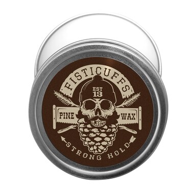 Grave Before Shave Fisticuffs Pine Scent Strong Hold Mustache Wax 1 Oz Tin