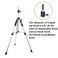 GEX 63 Heavy Duty Mannequin Tripod Stand for Wig Cosmetology Training Practice Doll Manikin Head Tripod Wig Stand With Travel Bag Silver