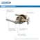 Schlage F51A LAT 619 Latitude Door Lever Keyed Entry Lock Satin Nickel