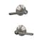 Schlage F51A LAT 619 Latitude Door Lever Keyed Entry Lock Satin Nickel