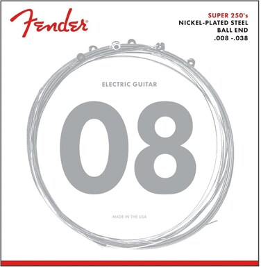 Fender Super 250 Electric Guitar Strings Nickel Plated Steel Ball End 250XS 008038