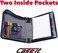 CaseIt The Classic Zipper Binder  2 Inch ORings  Multiple Pockets  350 Sheet Capacity  Comes with Shoulder Strap  Midnight Blue D251