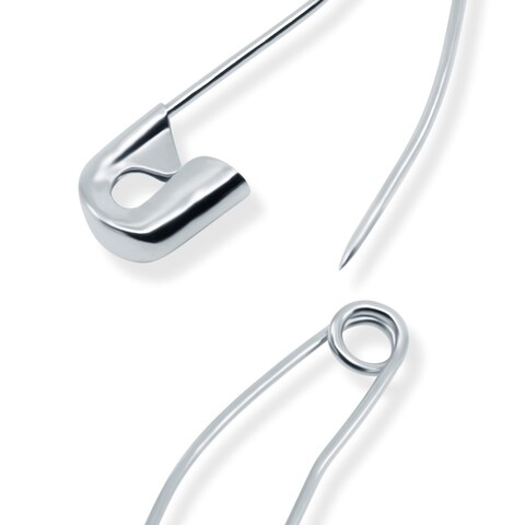 Dritz Quilting 3032 Curved Safety Pins for Large Projects Bonus Pack Size 1 Nickel 300 Count