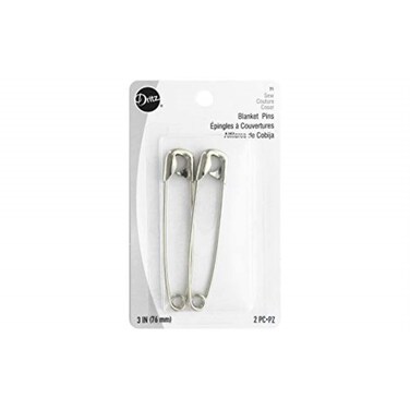 Dritz 71 Blanket Pins 2Count Nickel 3Inch