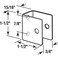 Sentry Supply 6568196 Ubracket For 34 In Panels Stainless Steel Construction Satin Finish Single Pack