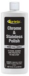STAR BRITE Chrome  Stainless Polish  Wipe on Wipe off Shine  Marine Grade Formula Protects Against Pitting Salt Deposits Staining  Rust on Chrome Stainless Steel Copper Tin  Brass 082708