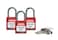 Brady 118953 Red Brady Compact Safety Lock  Keyed Alike 3 Locks