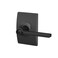 Schlage F40 LAT 622 CEN Latitude Door Lever with Century Trim Bed  Bath Privacy Lock Matte Black