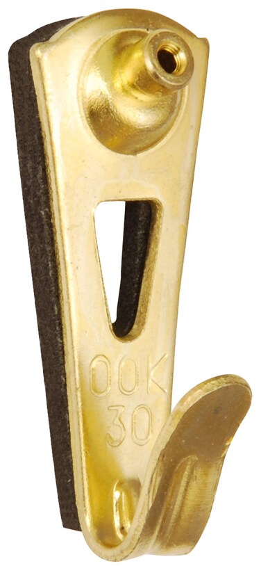 OOK 50648 Professional Picture Hangers Art Hangers Padded Brass Reusable Picture Hooks 30lb 10 Set