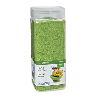 FloraCraft Sand with Glitter 278 Ounce Green