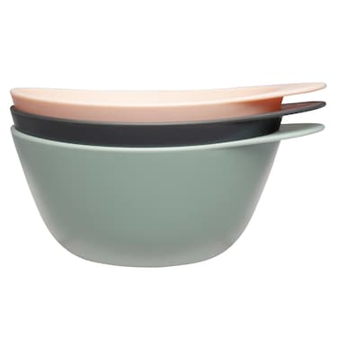 Fromm Color Studio Mixing Bowls for Hair Color Hair Dye Bleach and Treatments with Spill Proof Rubberized Base 16 Ounce 3 Pack