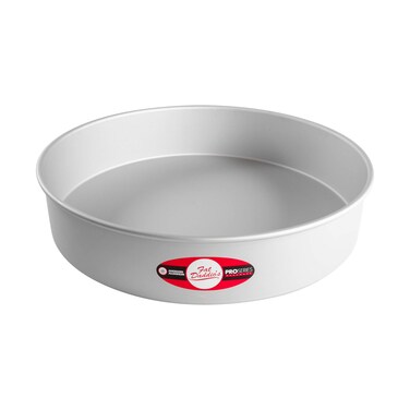 Fat Daddios Round Cake Pan 14 x 3 Inch Silver