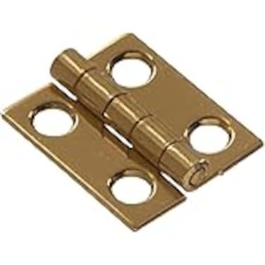 The Hillman Group 851185 34Inch x 58Inch Solid Brass Narrow Hinge Bright Brass Finish