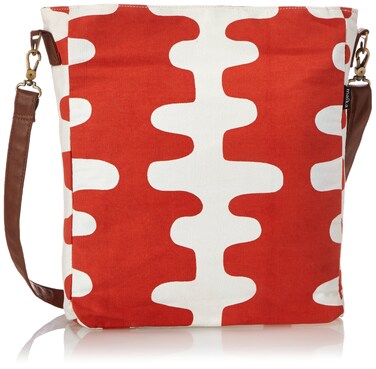 MAIKA Recycled Canvas Crossbody Bag Echo Tangerine Red