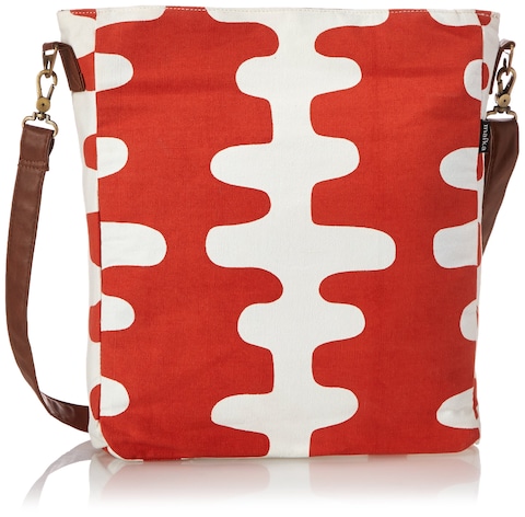 MAIKA Recycled Canvas Crossbody Bag Echo Tangerine Red
