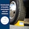 Camco CamperRV Wheel Chock  Keeps Trailer InPlace to Safely Unhitch or Park  Compatible with Wheels Up to 26 in Diameter  Molded of HeavyDuty Hard Plastic  2Pack 44414