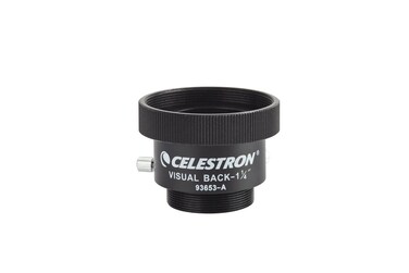Celestron 93653A 125Inch Visual Back Metal Adapter Black