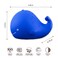 CaaOcho Pure Natural Rubber Bath Toy  Kala The Whale Baby Toy  Hole Free Bath Toys BPA Free Bath Toys for Infants Without Holes Sealed Natural Rubber Baby Toy