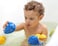 CaaOcho Pure Natural Rubber Bath Toy  Kala The Whale Baby Toy  Hole Free Bath Toys BPA Free Bath Toys for Infants Without Holes Sealed Natural Rubber Baby Toy