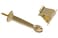 Hardware Essentials by Hillman 852343 Rigid Door Stops with Holder Brass White 1 Count Pack of 1