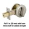 Master Lock DSC0532D Commercial OneSided Cylinder Deadbolt Satin Chrome