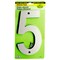 HyKo Products 30805 6 In Reflective Plastic Number 5