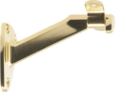 Hardware Essentials 853408 Extended Neck Handrail Brackets Brass