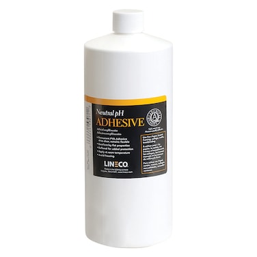 Lineco Neutral pH Adhesive Archival Quality AcidFree PVA Buffered Adhesive Dries Clear Flexible 1 Quart Ideal for Paper Board Framing Collage Crafts Bookbinding