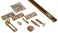 Hardware Essentials BiFold Door Hardware Set 48 Inch Opening 1Kit Brass