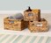 HoneyCanDo STO02882 Nesting Banana Leaf Baskets Multisize 3PackNatural
