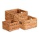 HoneyCanDo STO02882 Nesting Banana Leaf Baskets Multisize 3PackNatural