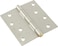 Hardware Essentials 853385 852393 Bright Brass Knocker 7inch Galvanized Residential Square Corner Door Hinges with Removable Pin 4