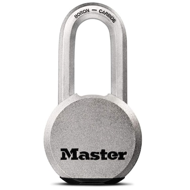 Master Lock Magnum Heavy Duty Solid Steel Silver Padlock with Key Cut Resistant Gate Locks for Outdoor Fence or Shed 1432 x 2 x 1516 Inches M930XKADLH