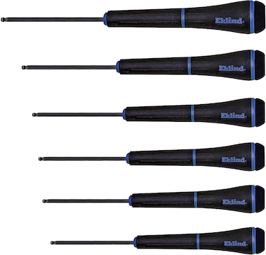 EKLIND 92600 PSD BallHex allen Precision Screwdriver  6pc set Metric MM sizes 134