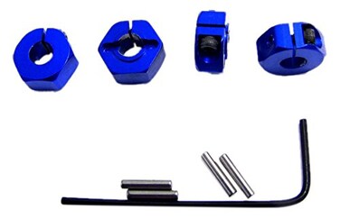 Hot Racing SLF1006 Blue Aluminum 12mm Wheel Hex TRA 4x4