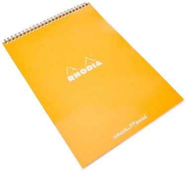 Rhodia Wirebound Notepad A4 Dot  Orange