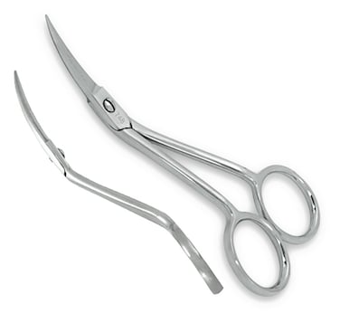 Mini Double Curved Machine Embroidery Scissors Item 748C